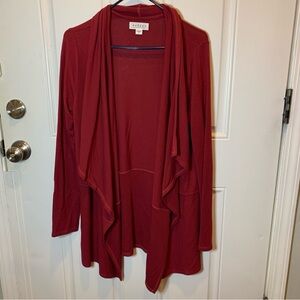 Velvet by Graham & Spencer Long Sleeve Drape Front Cardigan Open Sweater Viscose